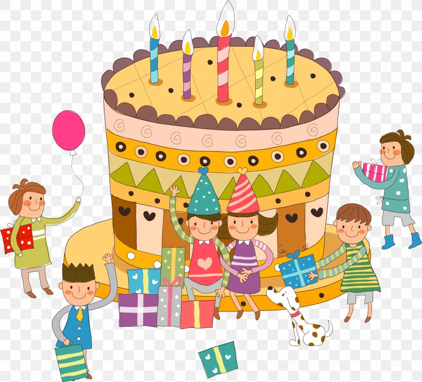 Birthday Cake Cartoon Clip Art, PNG, 3829x3468px, Birthday Cake, Baby Toys, Birthday, Cake, Cake Decorating Download Free
