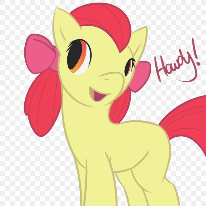 Pony Apple Bloom Horse Clip Art Image, PNG, 900x900px, Watercolor, Cartoon, Flower, Frame, Heart Download Free