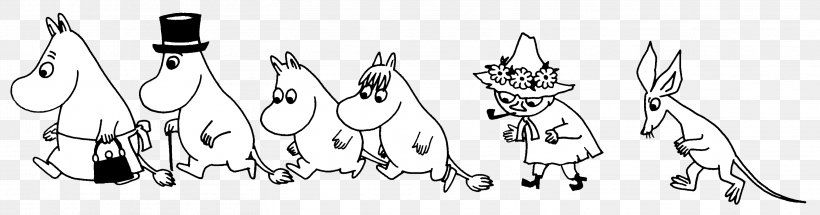 Moominvalley Moomins Snufkin Snork Maiden Cartoon, PNG, 3132x825px, Moominvalley, Automotive Design, Black And White, Calligraphy, Cartoon Download Free