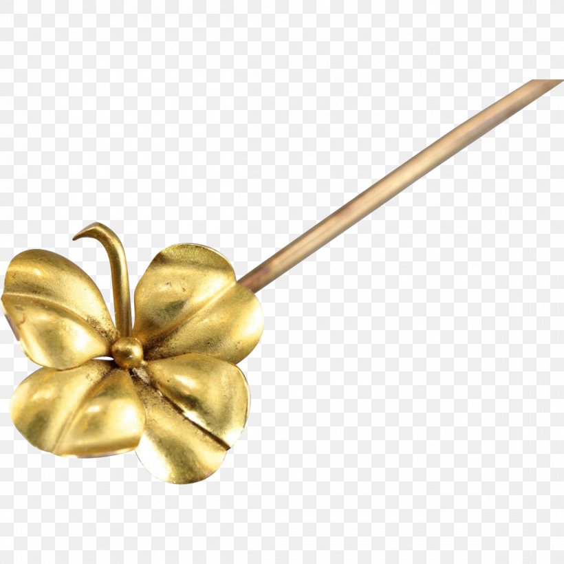 Estate Jewelry Tie Pin Gold Four-leaf Clover Body Jewellery, PNG, 1207x1207px, Estate Jewelry, Antique, Body Jewellery, Body Jewelry, Brass Download Free