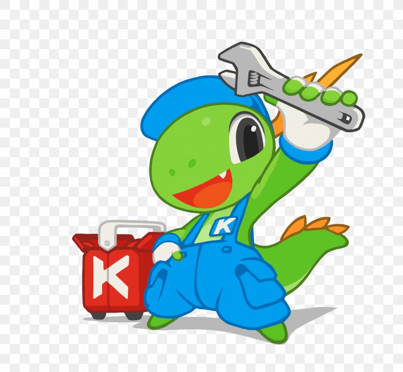 Konqi KDE Chakra Computer Software Desktop Environment, PNG, 3616x3340px, Konqi, Art, Artwork, Cartoon, Chakra Download Free