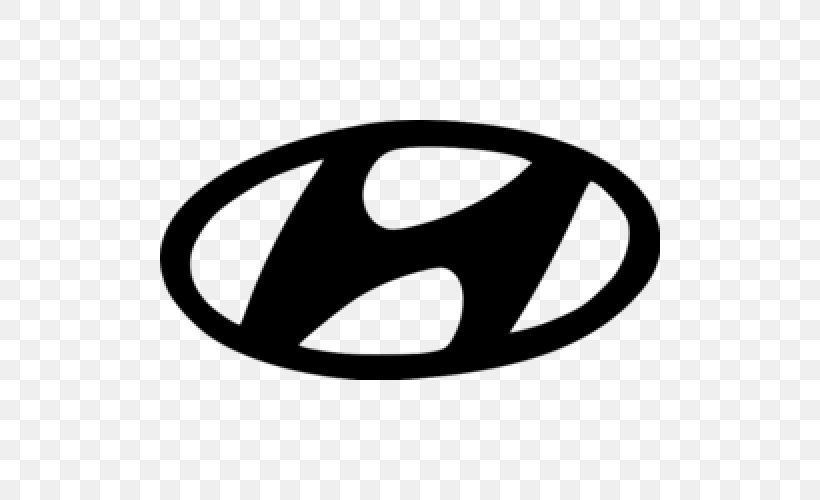 Hyundai Motor Company Car Hyundai Tucson Hyundai Sonata, PNG, 500x500px, Hyundai, Automotive Design, Black And White, Brand, Car Download Free