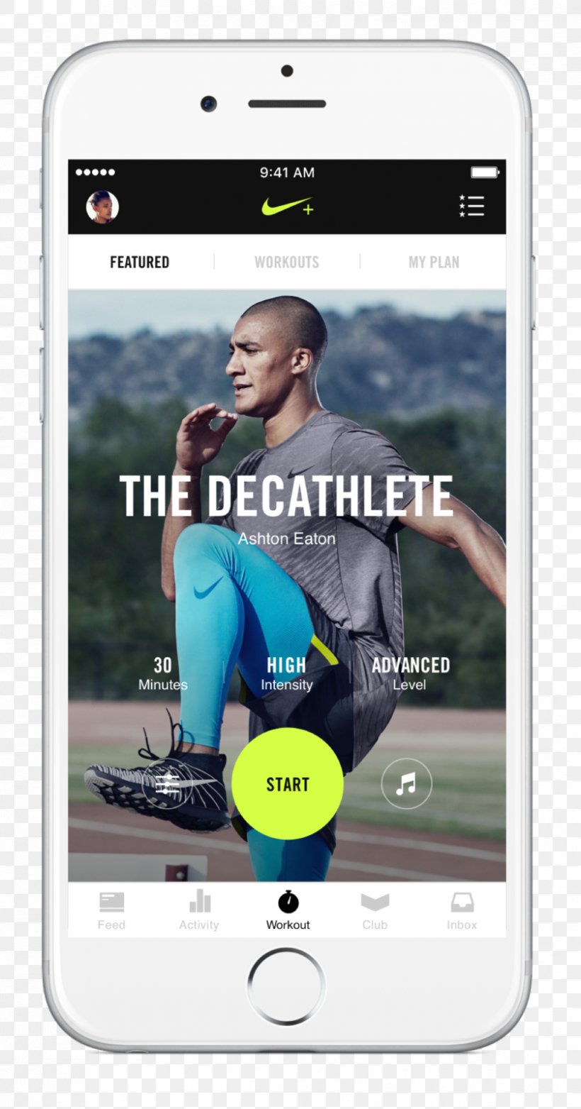 Nike+ Nike Training Club Fitness App, PNG, 839x1600px, Nike, Apple, Communication Device, Electronic Device, Exercise Download Free