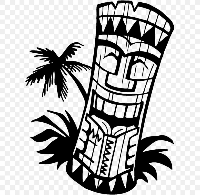 Hawaiian Language Clip Art Tiki Openclipart, PNG, 613x800px, Hawaii, Artwork, Black And White, Cuisine Of Hawaii, Fictional Character Download Free