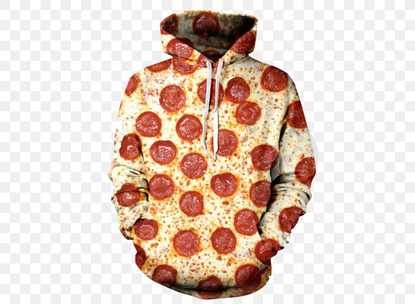 Hoodie Pizza Pepperoni Bluza T-shirt, PNG, 600x600px, Hoodie, Bluza, Clothing, Cuisine, Dish Download Free