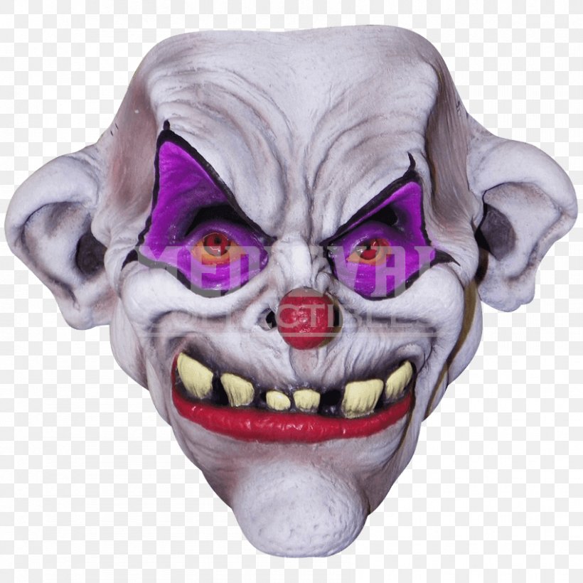 Mask Evil Clown Costume Halloween, PNG, 850x850px, Mask, Carnival, Circus, Clothing Accessories, Clown Download Free