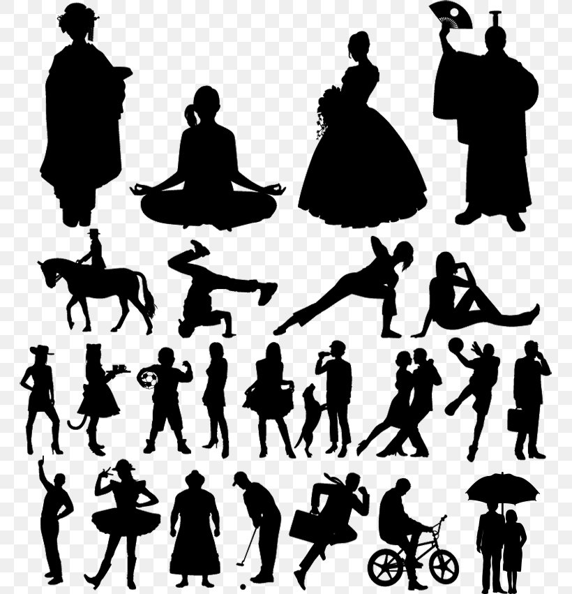 Silhouette Person, PNG, 763x851px, Silhouette, Black And White, Didot, Human, Human Behavior Download Free