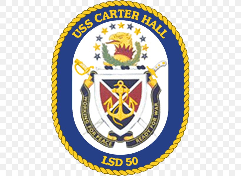 United States Navy USS Carter Hall (LSD-50) Dock Landing Ship USS Wasp, PNG, 471x600px, United States, Aircraft Carrier, Badge, Crest, Dock Landing Ship Download Free