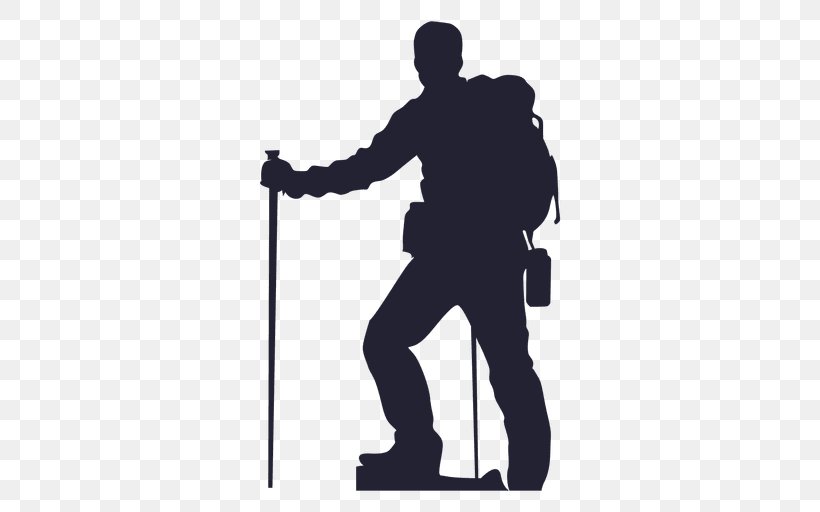 Hiking Silhouette Backpacking Clip Art, PNG, 512x512px, Hiking