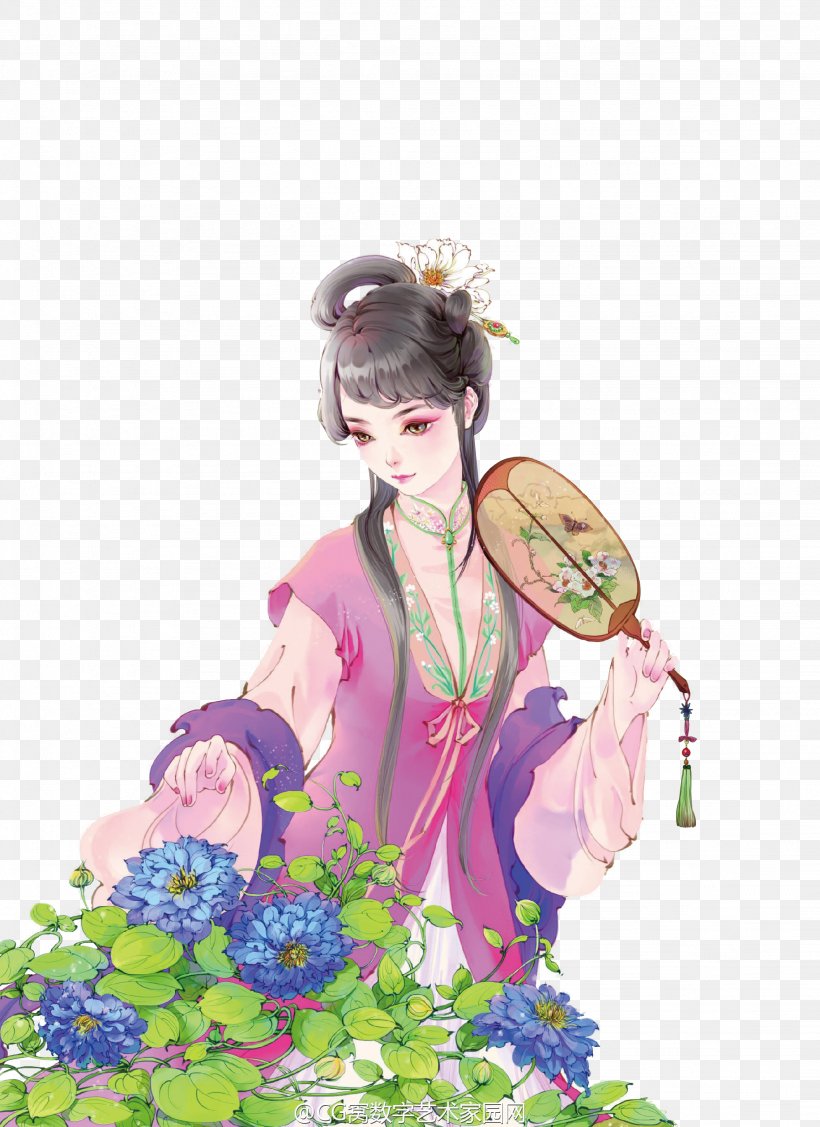 Painting Image Drawing Design Art, PNG, 2048x2815px, Painting, Art, Bijin, Chinese Art, Chinese Painting Download Free