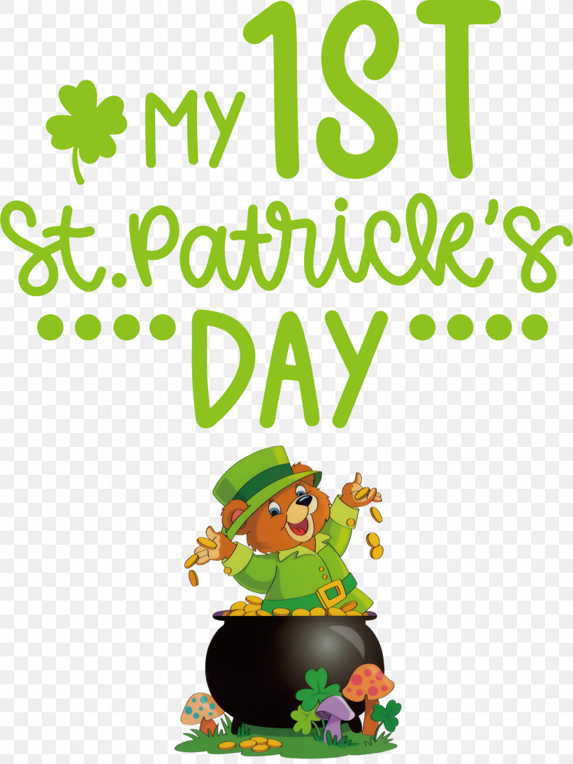 My 1st Patricks Day Saint Patrick, PNG, 2246x2999px, Patricks Day, Behavior, Biology, Cartoon, Character Download Free