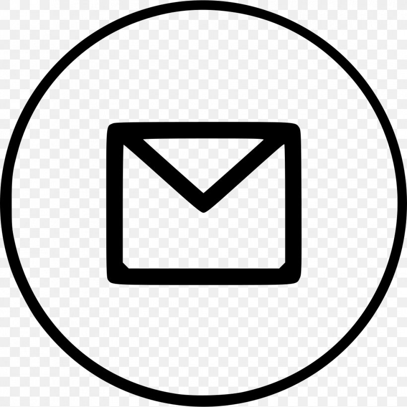 Email Royalty-free, PNG, 980x982px, Email, Area, Black, Black And White, Bounce Address Download Free