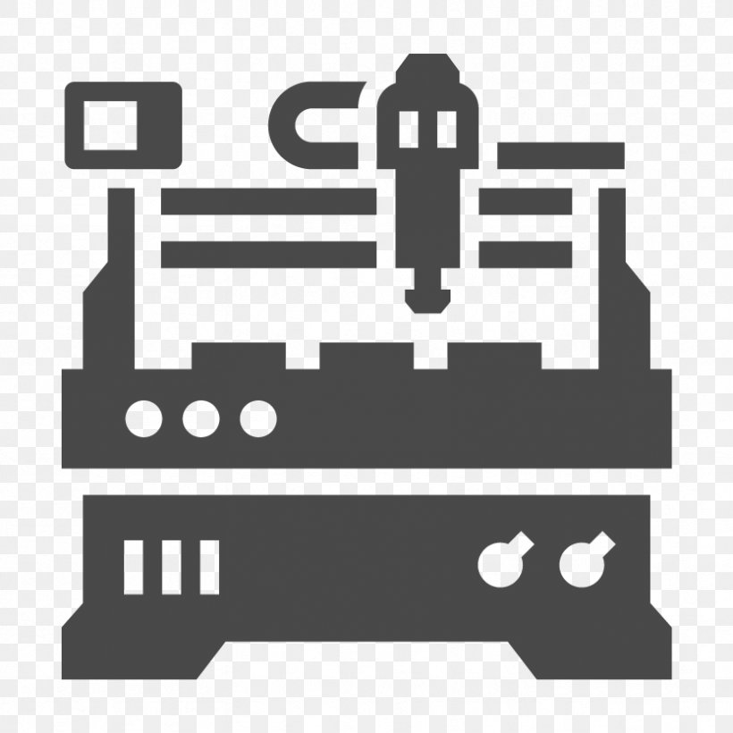 Computer Numerical Control Milling Machining Machinist Machine Tool, PNG, 833x833px, Computer Numerical Control, Area, Automation, Black, Black And White Download Free