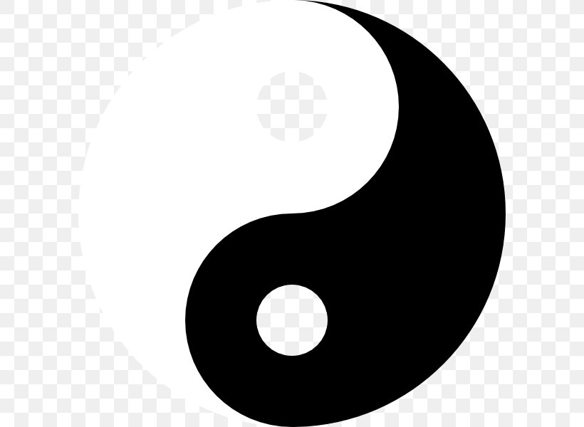 Yin And Yang Clip Art, PNG, 600x600px, Yin And Yang, Black, Black And White, Brand, Crescent Download Free