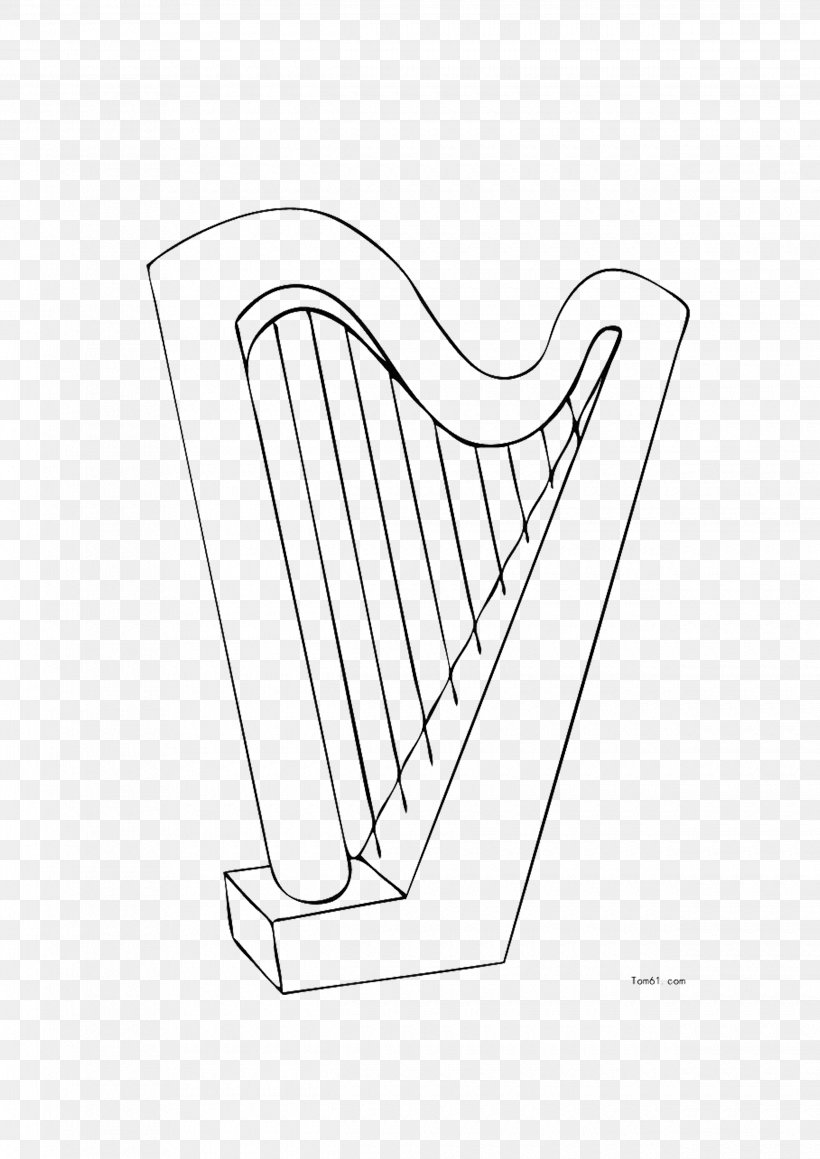 Harp Musical Instrument Drawing, PNG, 2480x3508px, Watercolor, Cartoon, Flower, Frame, Heart Download Free