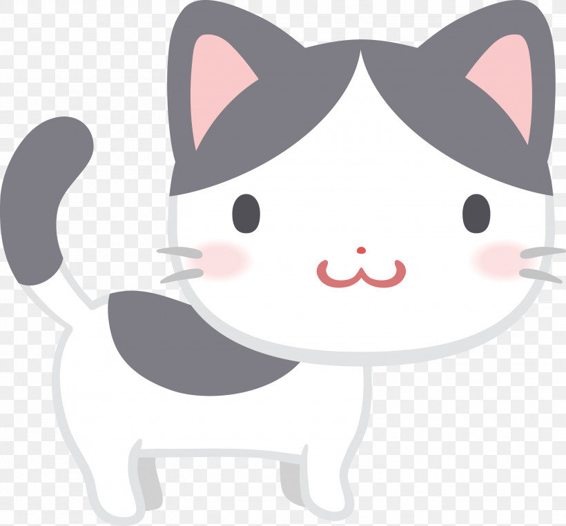Cartoon Nose Whiskers Cat Snout, PNG, 3000x2795px, Cartoon, Cat, Kitten, Nose, Small To Mediumsized Cats Download Free