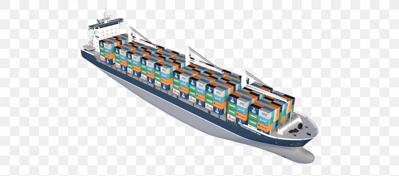 Damen Container Feeder 800 Intermodal Container Container Ship Transport, PNG, 1300x575px, Damen Container Feeder 800, Bulk Cargo, Cargo, Container Ship, Damen Group Download Free