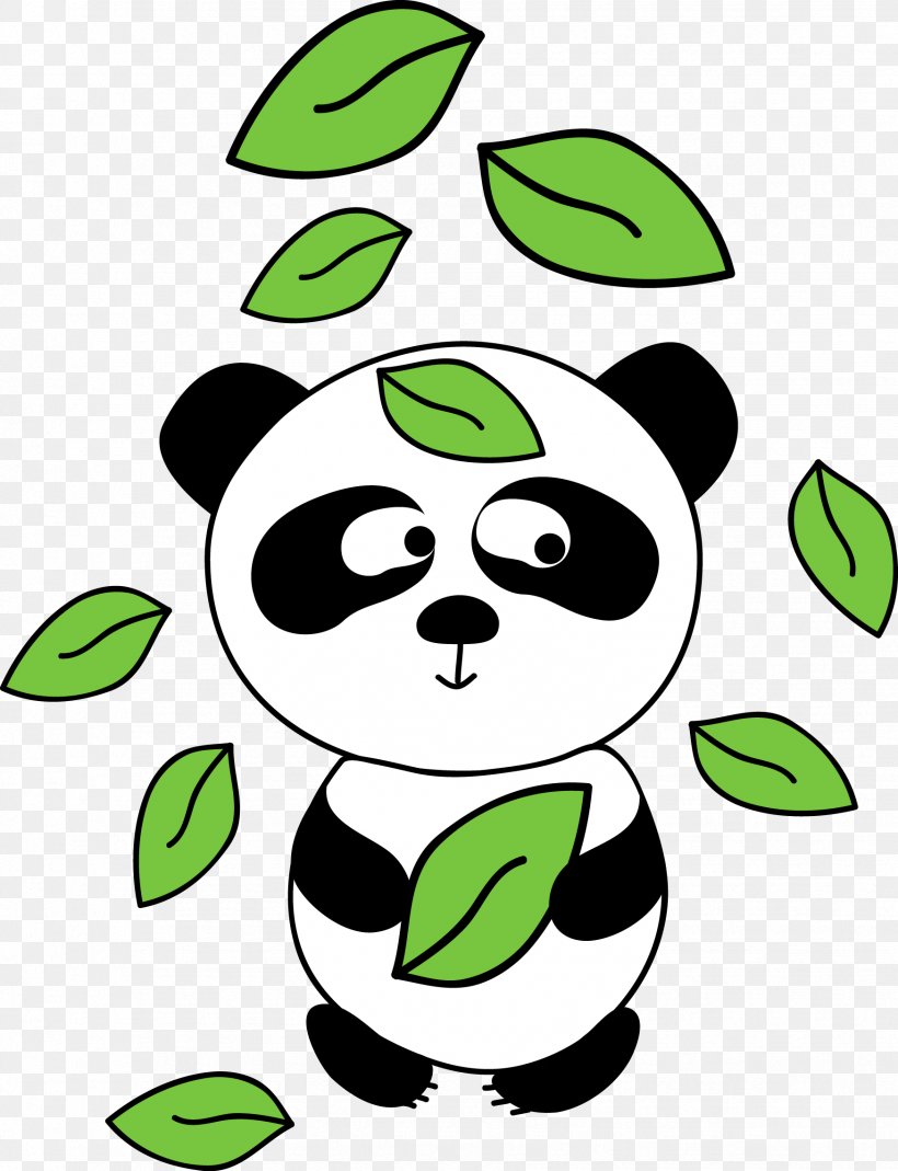 Giant Panda Bear Euclidean Vector Clip Art, PNG, 1748x2280px, Giant Panda, Artwork, Bamboo, Bear, Black And White Download Free