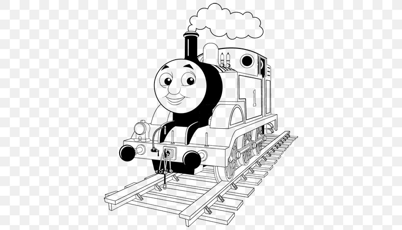 Thomas Train Coloring Book Diesel Locomotive Diesel Engine, PNG, 600x470px, Thomas, Black And White, Child, Color, Coloring Book Download Free