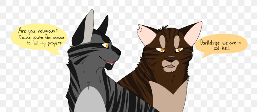 Cat Warriors Tigerstar Darkstripe ThunderClan, PNG, 1024x447px, Watercolor, Cartoon, Flower, Frame, Heart Download Free