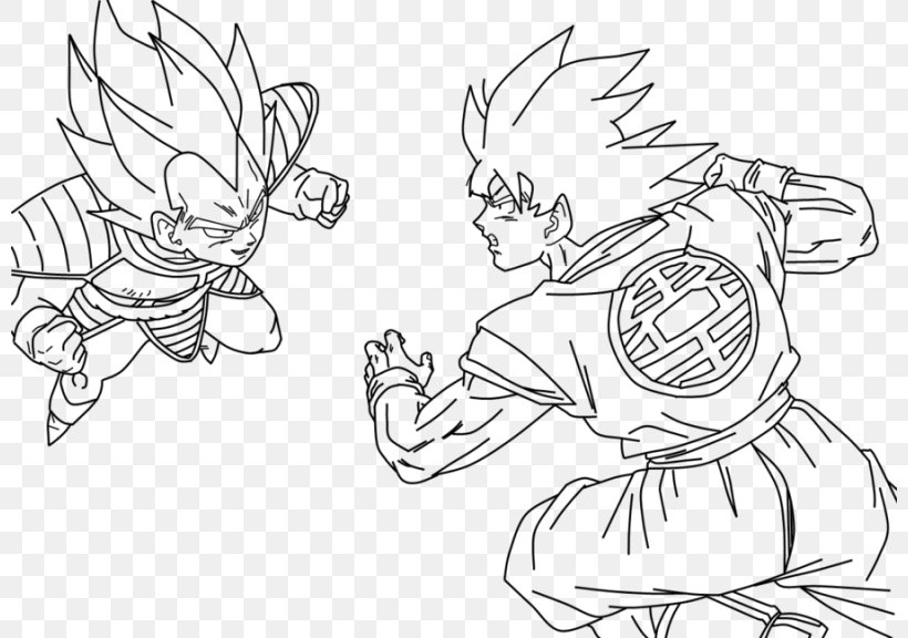 Goku Vegeta Gohan Bulma Trunks, PNG, 800x576px, Goku, Arm, Artwork, Black, Black And White Download Free