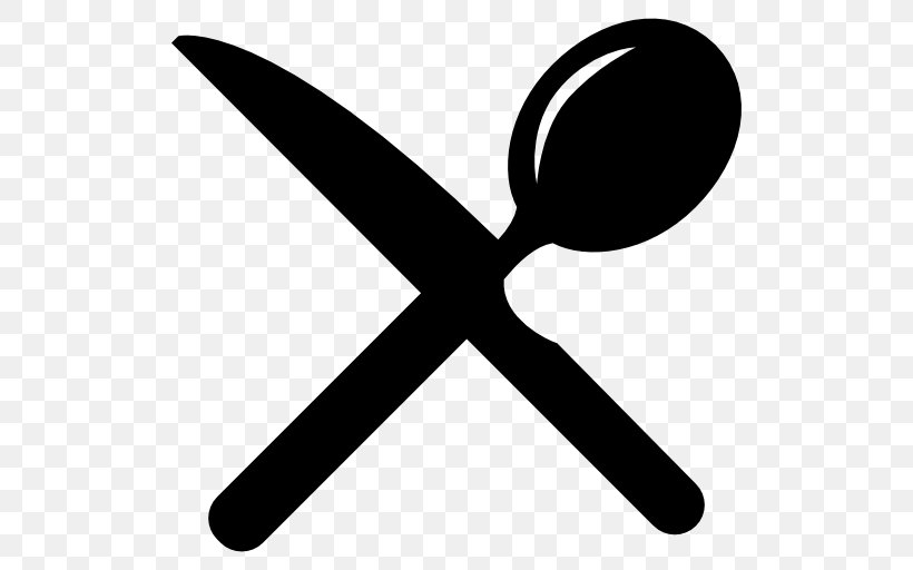 Knife Spoon Fork Kitchen Utensil Tool, PNG, 512x512px, Knife, Black And White, Cutlery, Cutting Boards, Fork Download Free