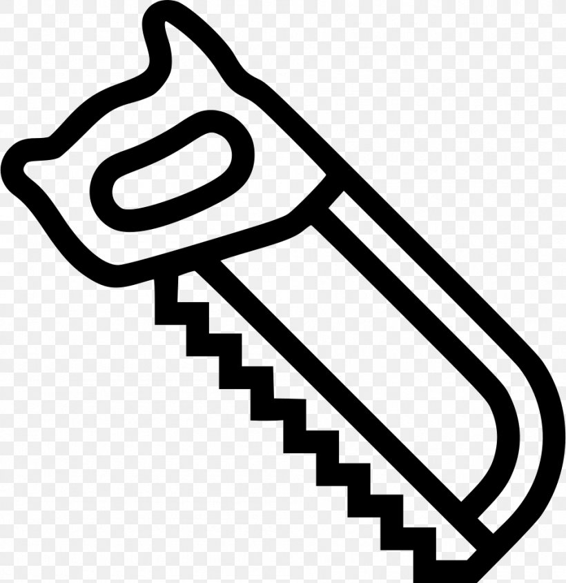 Clip Art Icon Design Saw, PNG, 950x980px, Icon Design, Area, Black And White, Bow Saw, Computer Download Free