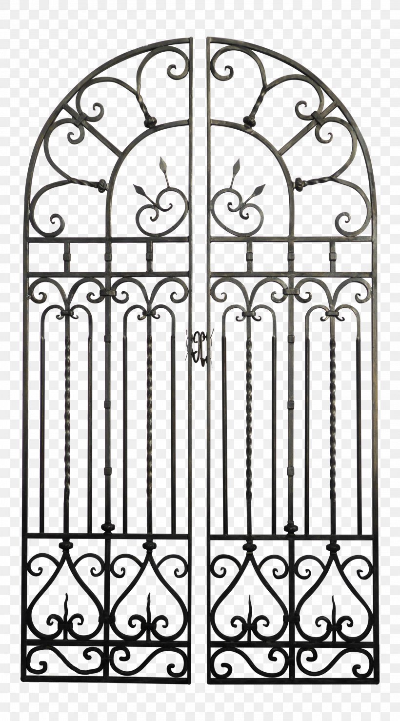 Gate Wrought Iron Door Ironwork, PNG, 2792x5034px, Gate, Arch, Area, Black And White, Blacksmith Download Free