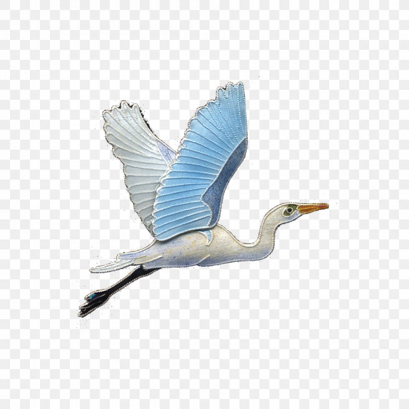 Bird Great Egret Jewellery Pelecaniformes, PNG, 900x900px, Bird, Beak, Ciconiiformes, Cloisonne, Crane Like Bird Download Free