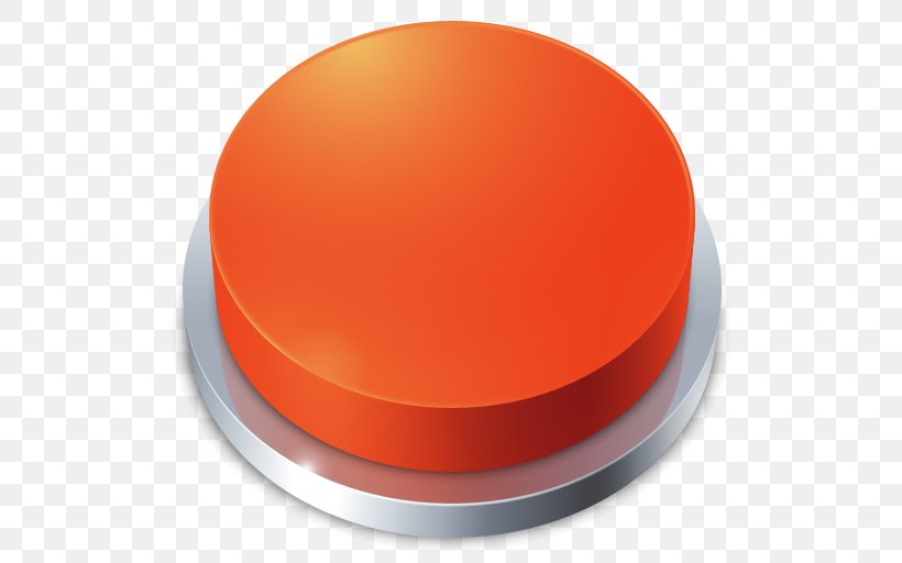 Button ICO Icon, PNG, 512x512px, Button, Material, Orange, Perspective, Pointer Download Free