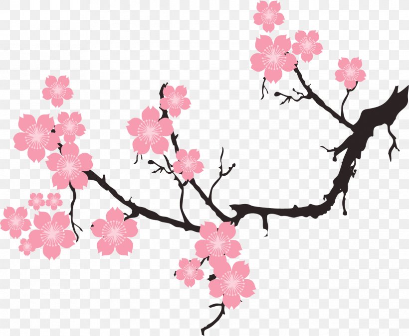Cherry Blossom Illustration, PNG, 1216x1001px, Cherry Blossom, Artworks, Blossom, Branch, Cut Flowers Download Free