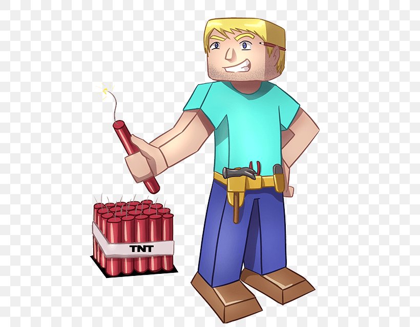 Minecraft: Pocket Edition Illustration TNT Clip Art, PNG, 512x640px, Minecraft, Cartoon, Computer Servers, Fictional Character, Figurine Download Free