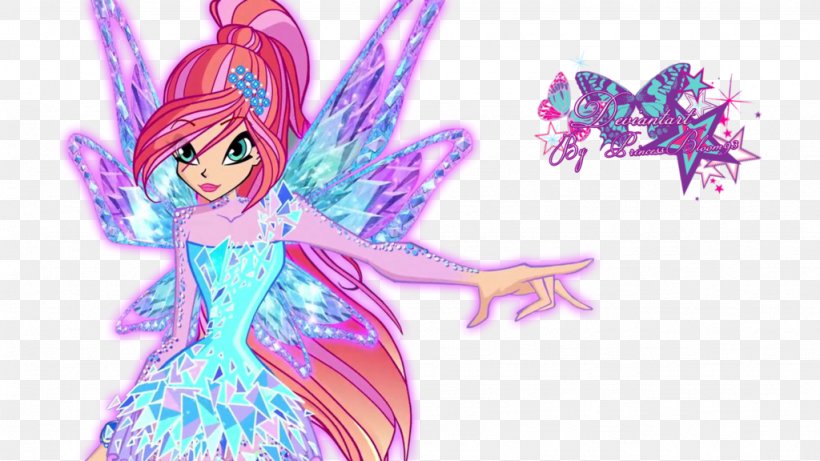 Bloom Flora Stella Winx Club, PNG, 1024x576px, Watercolor, Cartoon, Flower, Frame, Heart Download Free