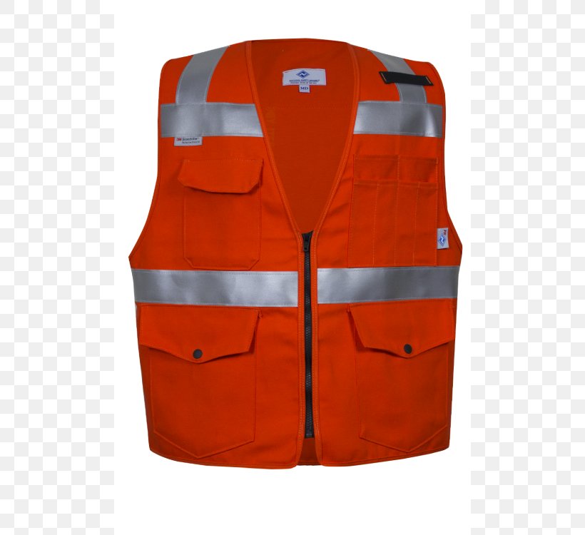 Gilets High-visibility Clothing Jacket Pocket, PNG, 500x750px, Gilets, Clothing, Coat, Cotton, Highvisibility Clothing Download Free