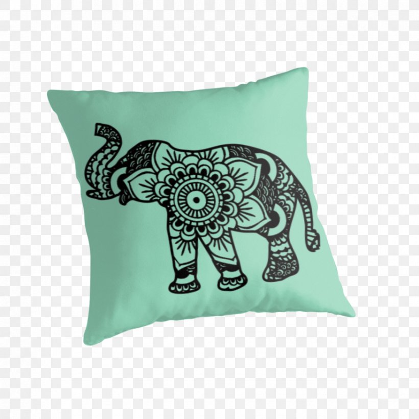 Henna Elephantidae Coloring Book Drawing Mehndi, PNG, 875x875px, Henna, Art, Coloring Book, Cushion, Decal Download Free