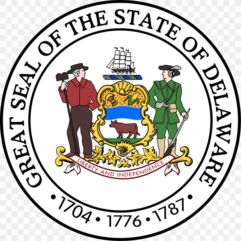 Seal Of Delaware Great Seal Of The United States U.S. State, PNG, 2000x2000px, Delaware, Area, Artwork, Brand, Coat Of Arms Download Free