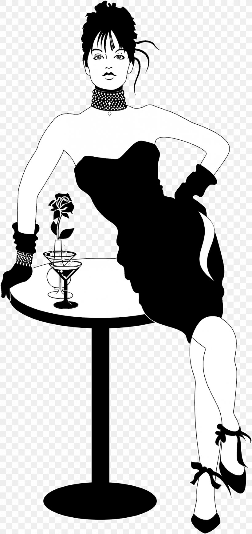Cocktail Party Woman Child, PNG, 958x2028px, Cocktail, Art, Bar, Black And White, Child Download Free