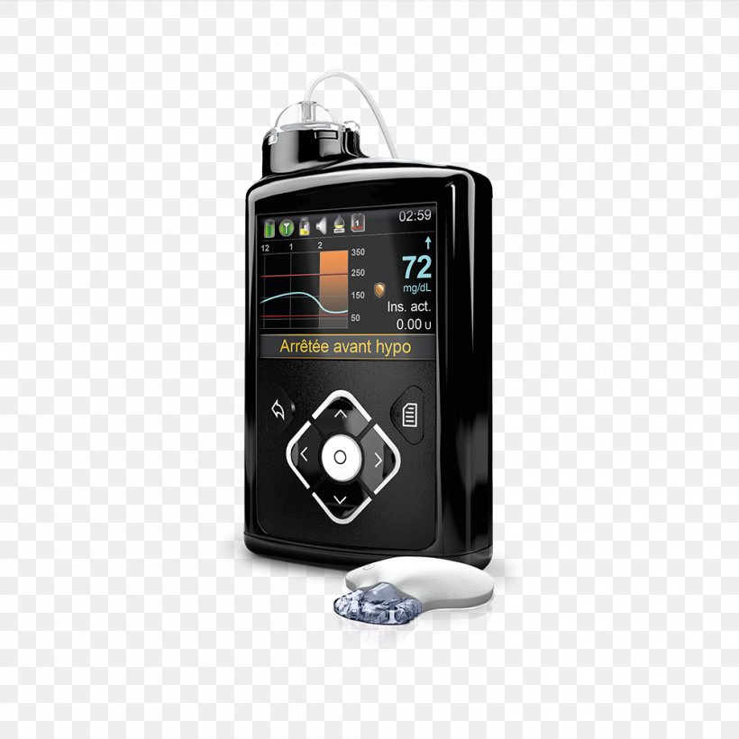 Insulin Pump Minimed Paradigm Medtronic Diabetes Mellitus, PNG, 1000x1000px, Insulin Pump, Audio, Audio Equipment, Blood Glucose Meters, Blood Glucose Monitoring Download Free