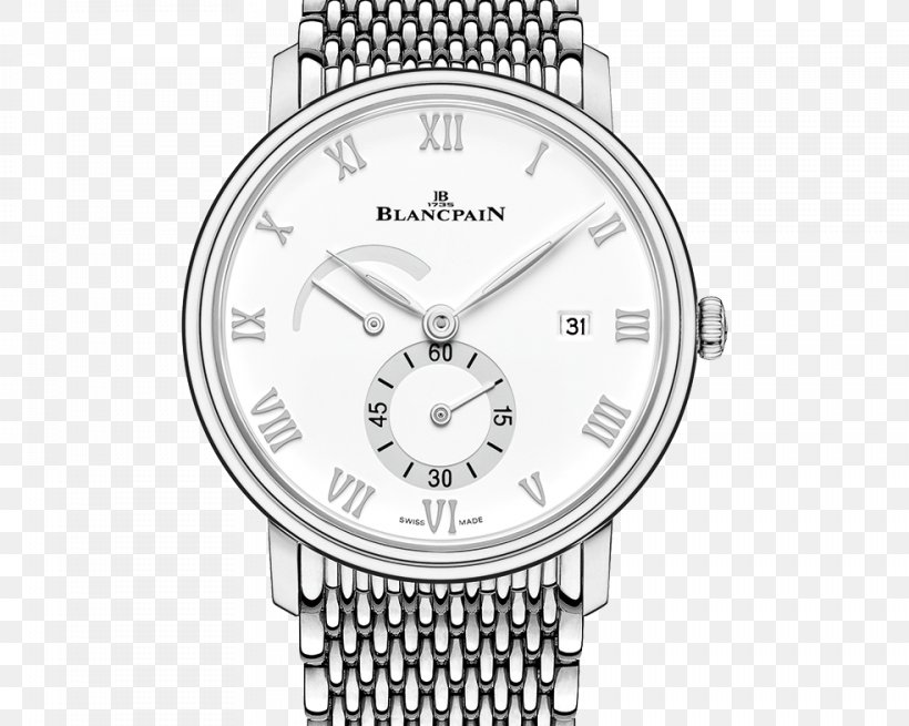 Villeret Blancpain Watch Quantième Power Reserve Indicator, PNG, 984x786px, Villeret, Balance Spring, Black And White, Blancpain, Blancpain Fifty Fathoms Download Free