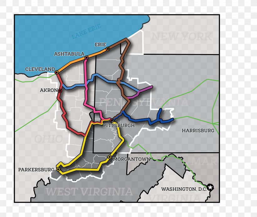 West Virginia Map Ohio Pennsylvania Environmental Council Trail, PNG, 3070x2602px, West Virginia, Area, City, Diagram, Elevation Download Free