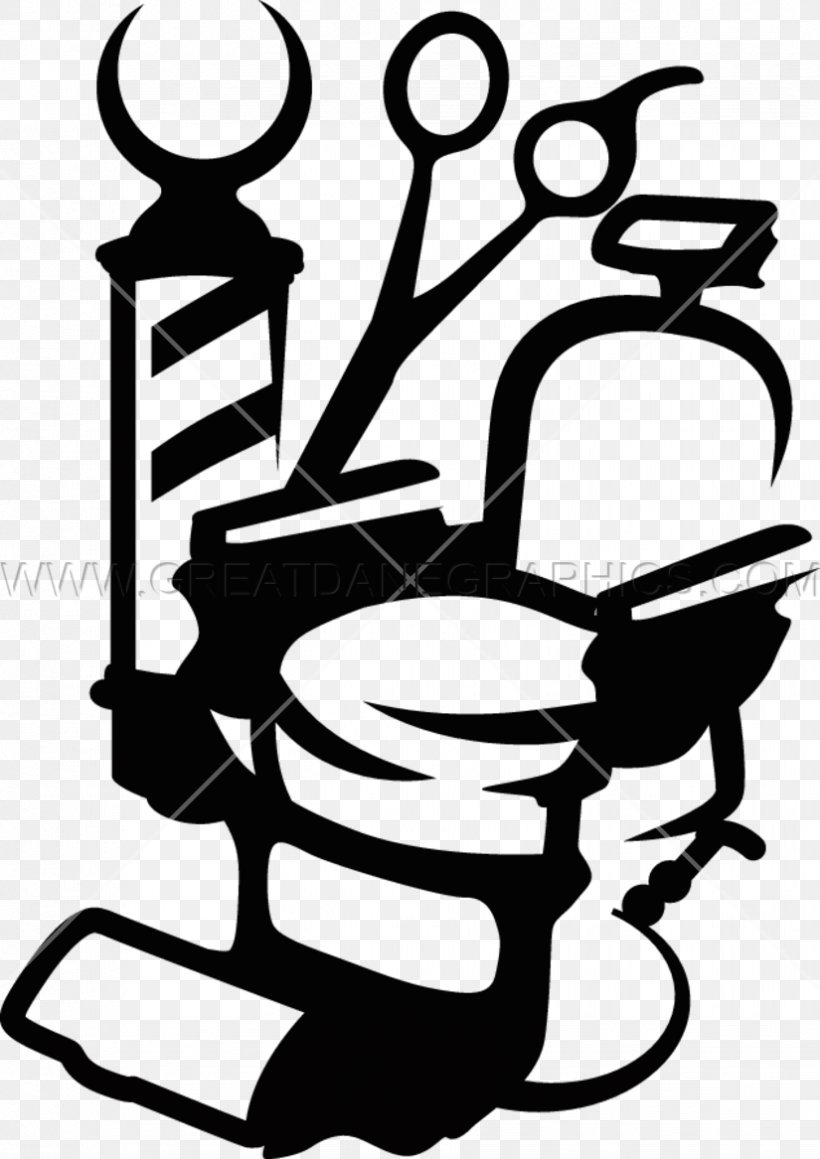 Barber Chair Clip Art, PNG, 825x1167px, Barber Chair, Artwork, Barber, Black And White, Chair Download Free