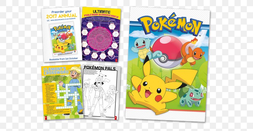 Pokémon Poster Pokemon Official Annual 2017, PNG, 615x427px, Pokemon, Area, Book, Coloring Book, Facebook Download Free