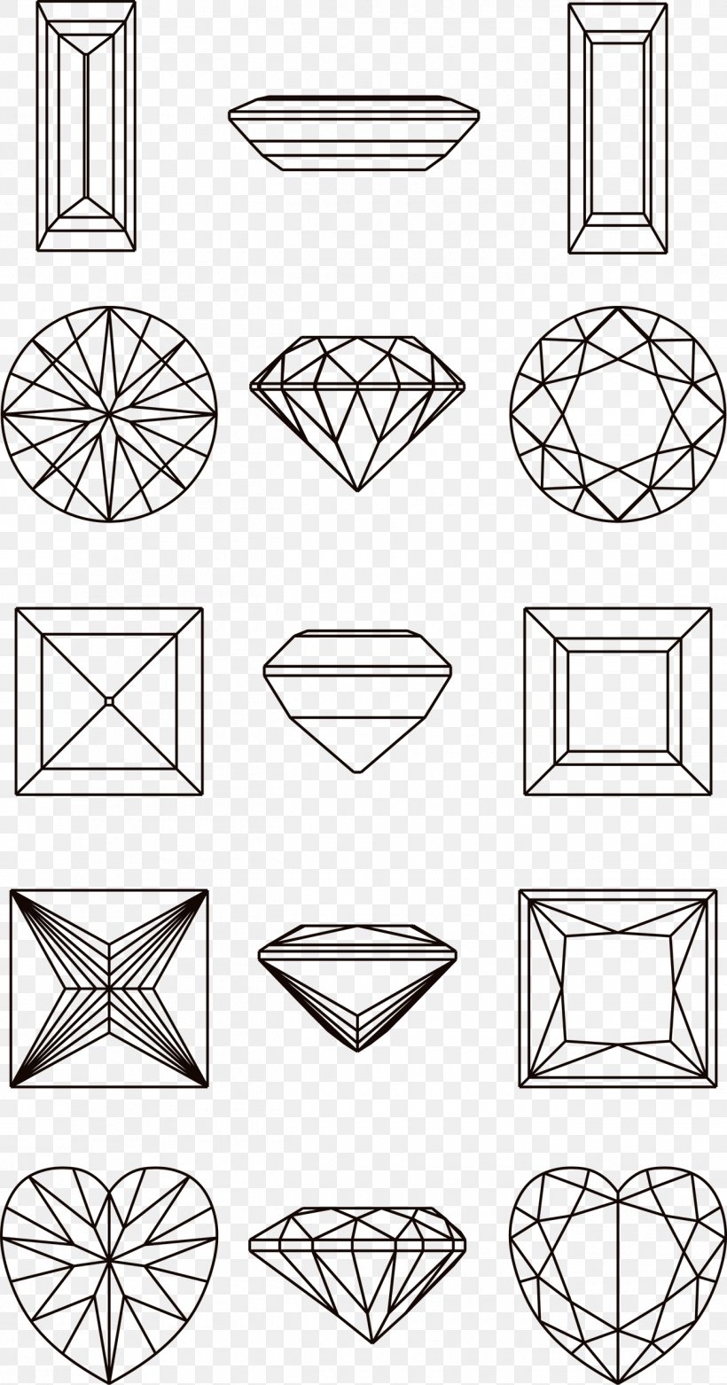 Drawing Diamond Illustration, PNG, 1300x2477px, Drawing, Area, Artwork, Black And White, Diamond Download Free