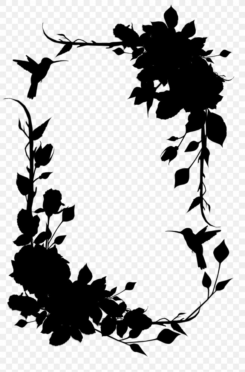 Floral Design Flower Borders And Frames Clip Art Rose, PNG, 1051x1600px, Floral Design, Blackandwhite, Borders And Frames, Botany, Branch Download Free