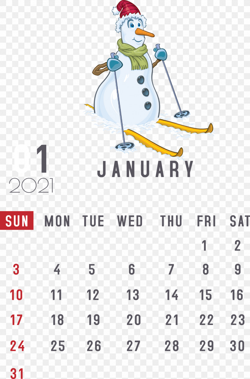 January 2021 Printable Calendar January Calendar, PNG, 1976x3000px, 2021 Calendar, January, Calendar System, Cartoon, January Calendar Download Free