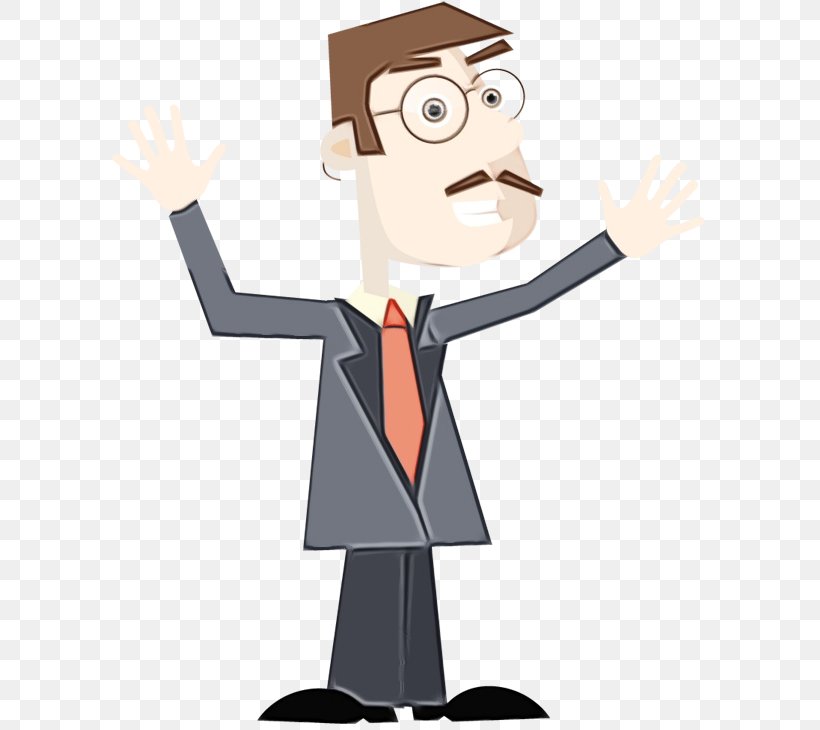 Cartoon Clip Art Gesture Finger Business, PNG, 600x730px, Watercolor, Business, Cartoon, Finger, Gesture Download Free