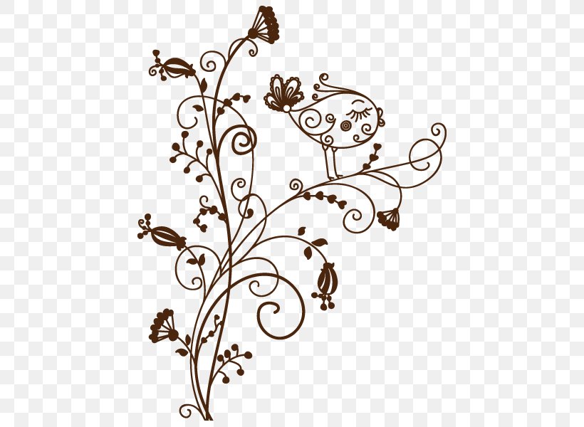 Flower Drawing Floral Design Clip Art, PNG, 600x600px, Flower, Black And White, Branch, Color, Decor Download Free