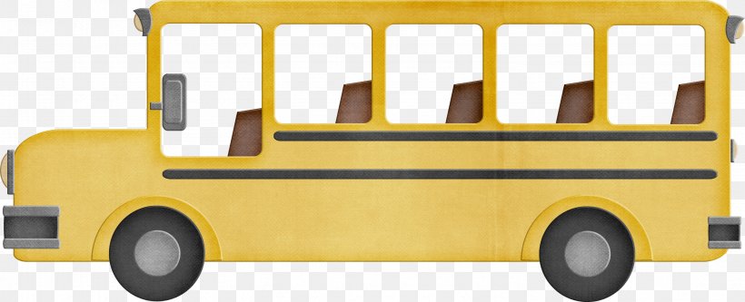 School Bus Clip Art, PNG, 2957x1203px, Bus, Brand, Commercial Vehicle, Compact Car, Digital Image Download Free