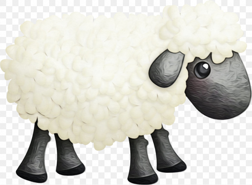 Sheep Goat Stuffed Toy Wool Snout, PNG, 1024x751px, Watercolor, Family, Goat, Paint, Sheep Download Free
