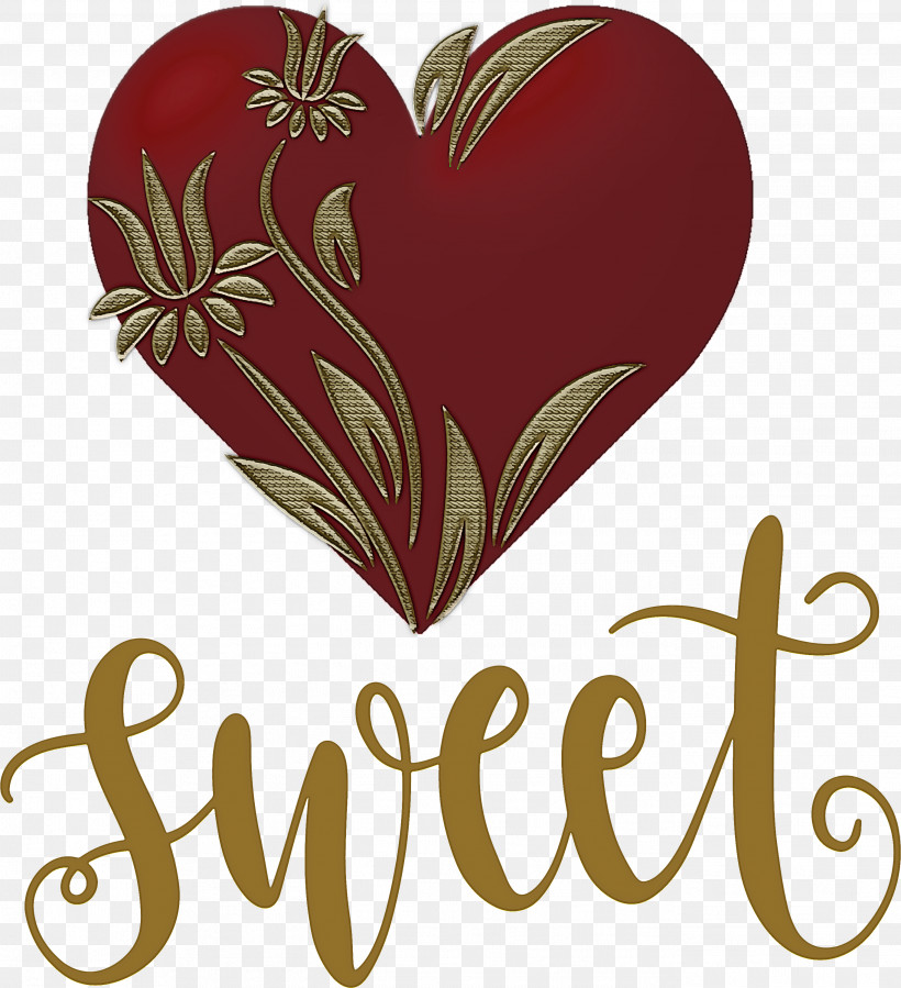 Be Sweet Valentines Day Heart, PNG, 2736x3000px, Be Sweet, Flower, Heart, M095, Maroon Download Free